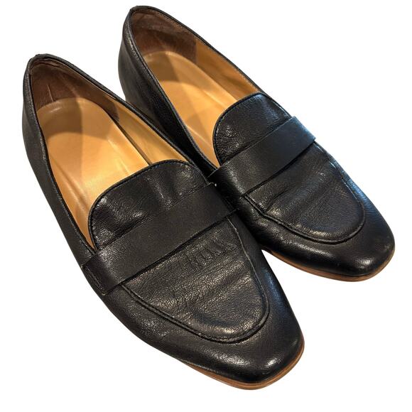 Franco Sarto Cosmo black leather loafers, women’s size 8.5 - Picture 2 of 8